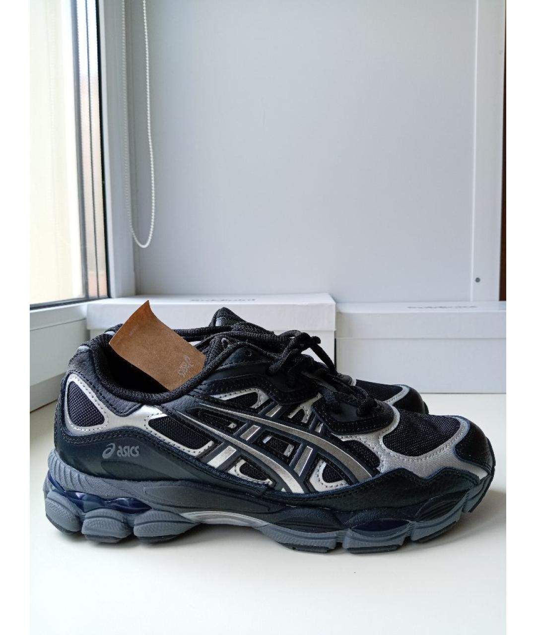 ASICS Черные кожаные кроссовки, фото 10