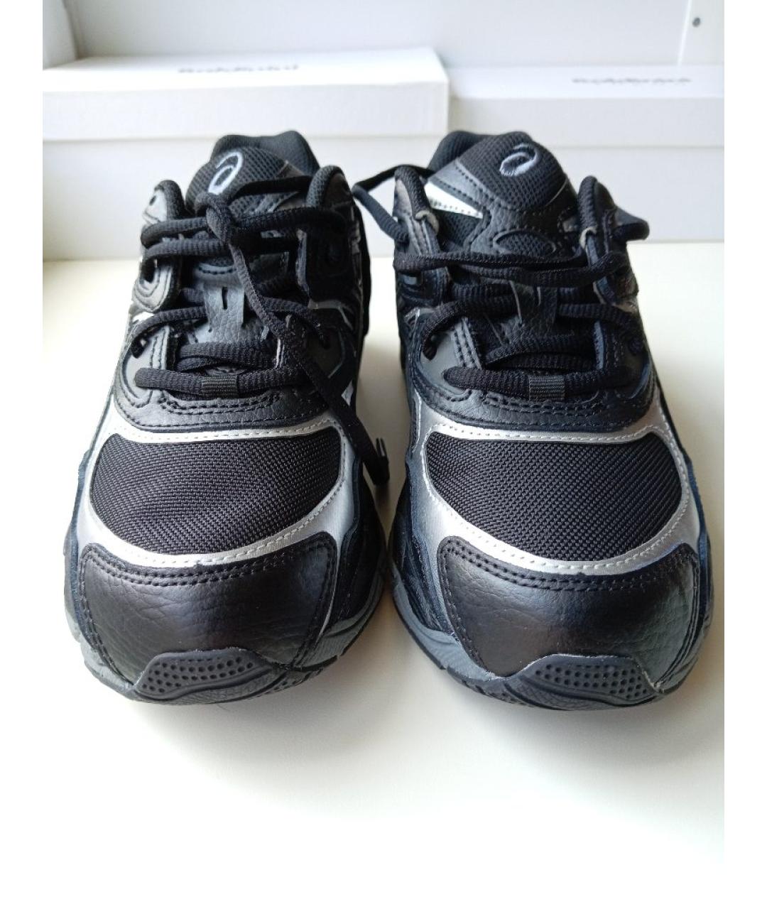 ASICS Черные кожаные кроссовки, фото 2
