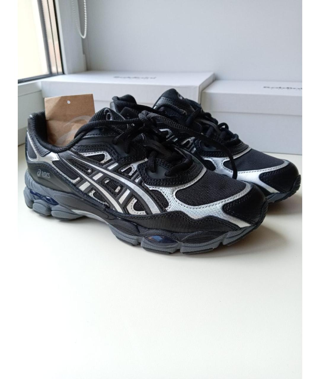 ASICS Черные кожаные кроссовки, фото 7