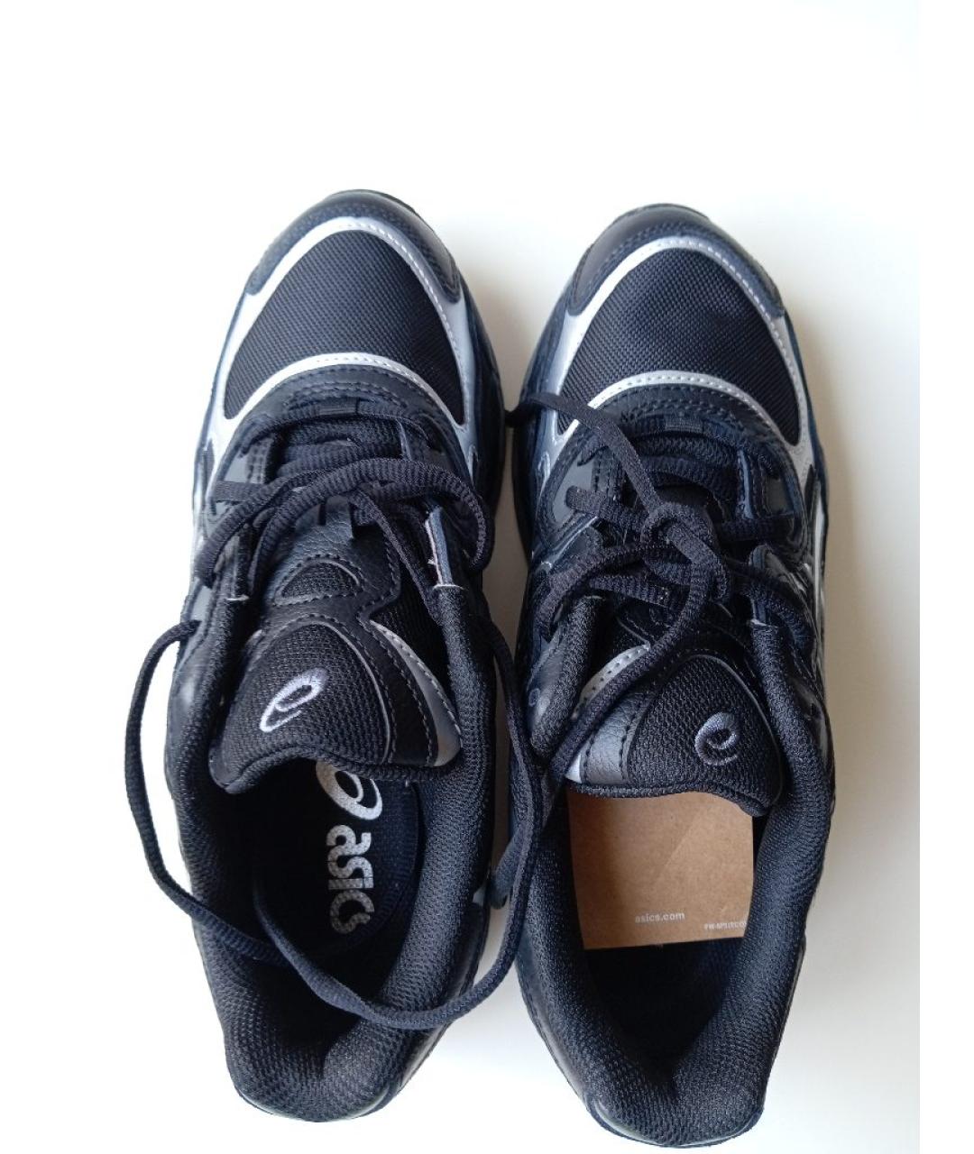 ASICS Черные кожаные кроссовки, фото 3