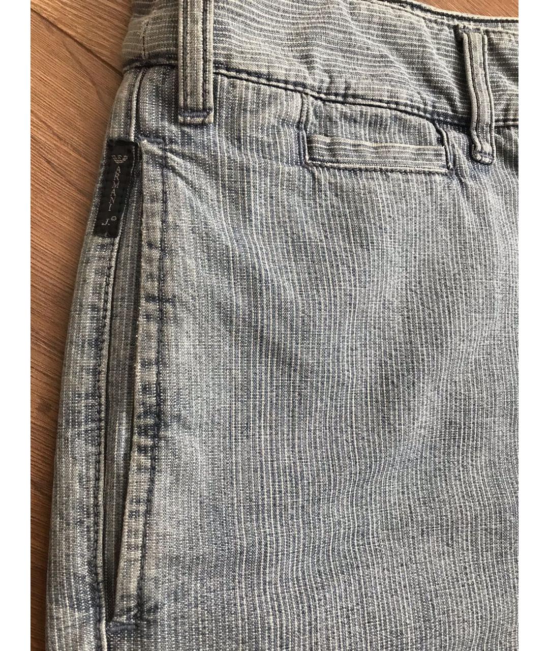 ARMANI JEANS Голубые хлопковые шорты, фото 2