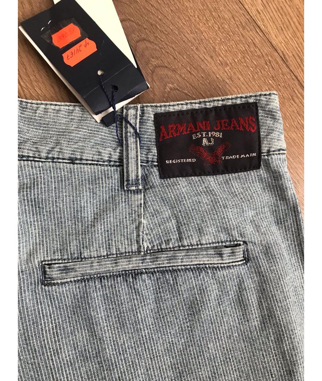ARMANI JEANS Голубые хлопковые шорты, фото 5