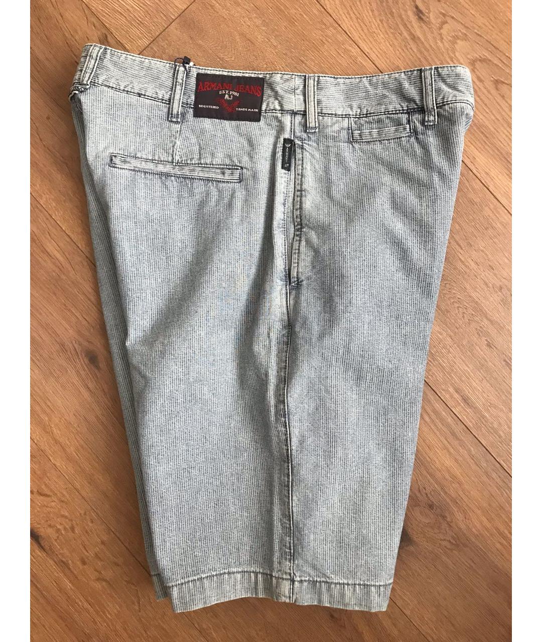 ARMANI JEANS Голубые хлопковые шорты, фото 6