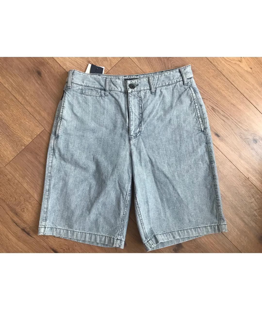 ARMANI JEANS Голубые хлопковые шорты, фото 8