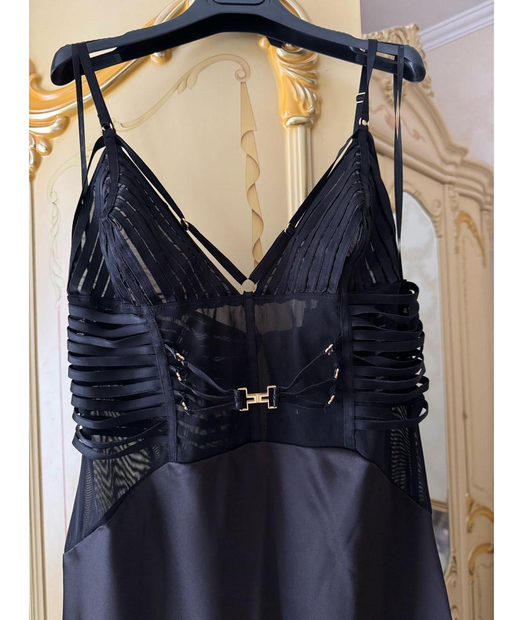 ELISABETTA FRANCHI Черное вечернее платье, фото 4