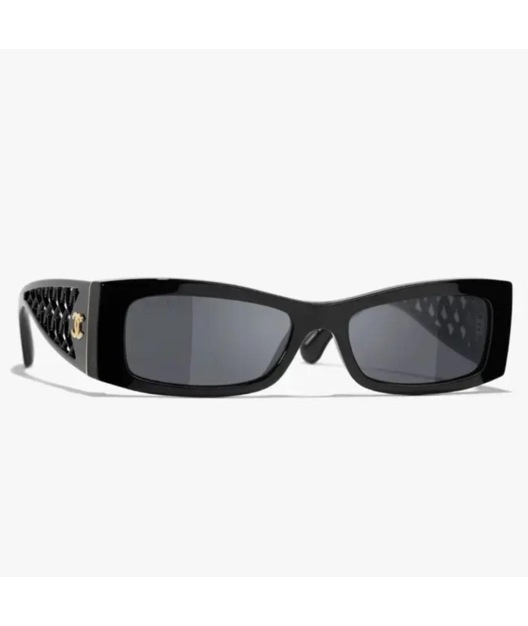 CHANEL Черные металлические солнцезащитные очки, фото 2