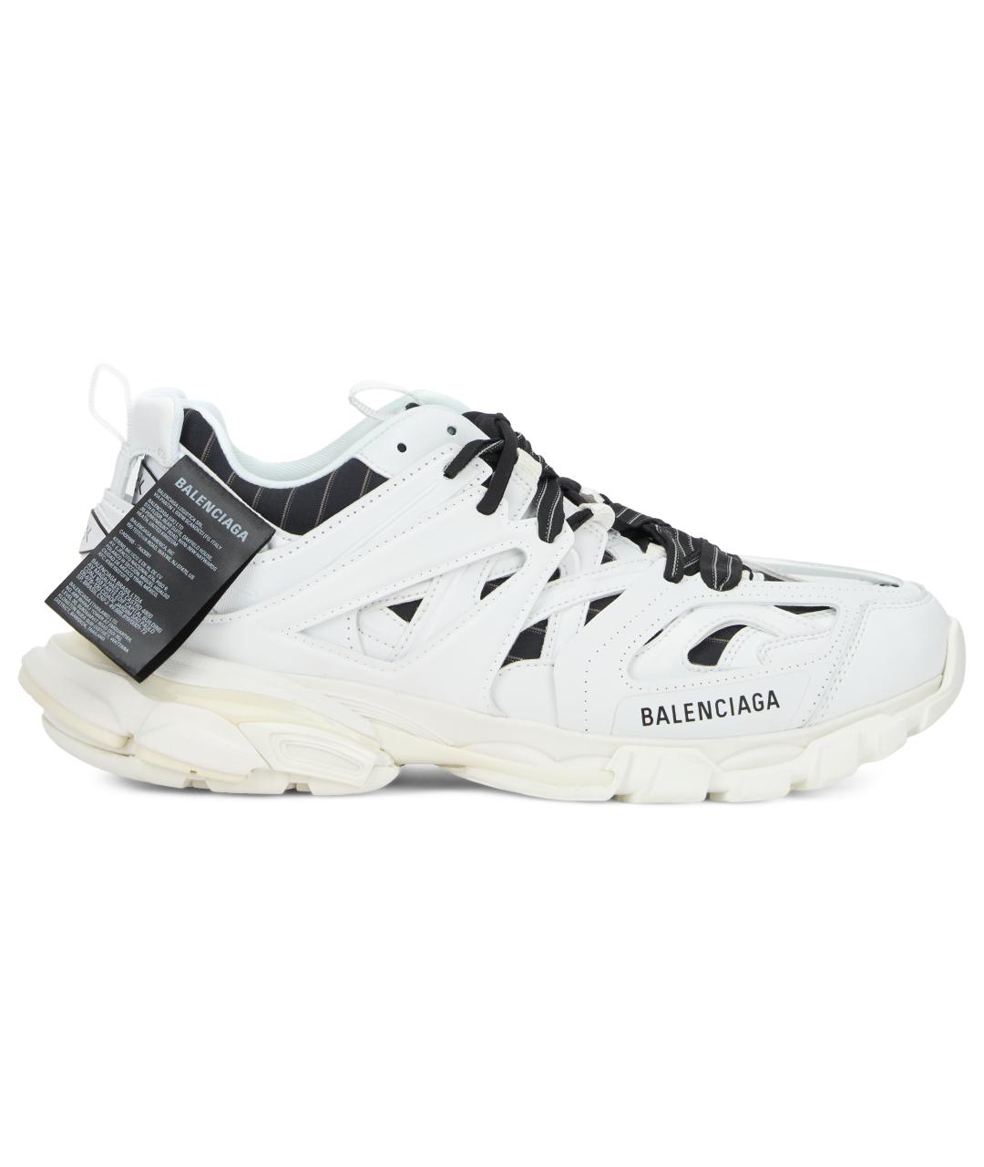 BALENCIAGA Белые синтетические низкие кроссовки / кеды, фото 2