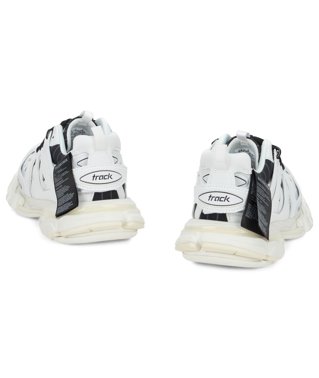 BALENCIAGA Белые синтетические низкие кроссовки / кеды, фото 4