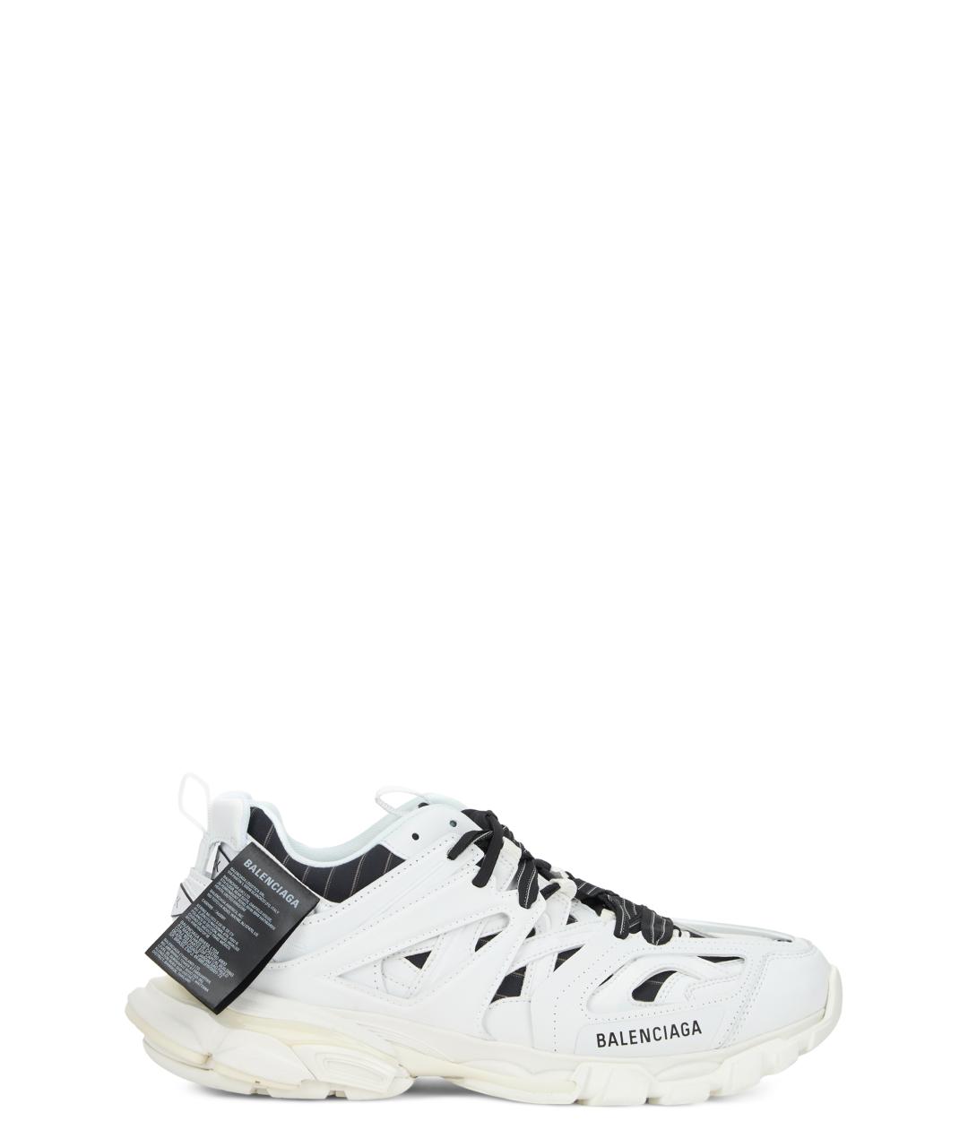 BALENCIAGA Белые синтетические низкие кроссовки / кеды, фото 1