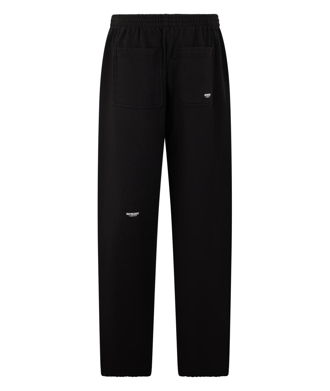 REPRESENT Черные хлопковые повседневные брюки, фото 2