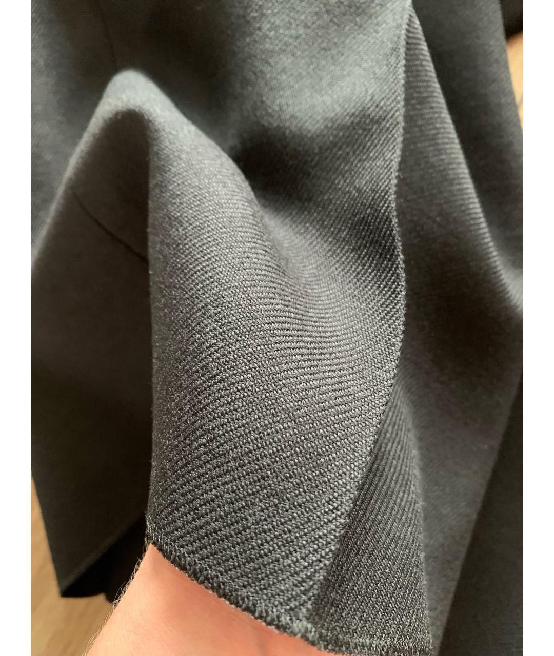 BALENCIAGA Черные шерстяные брюки широкие, фото 7