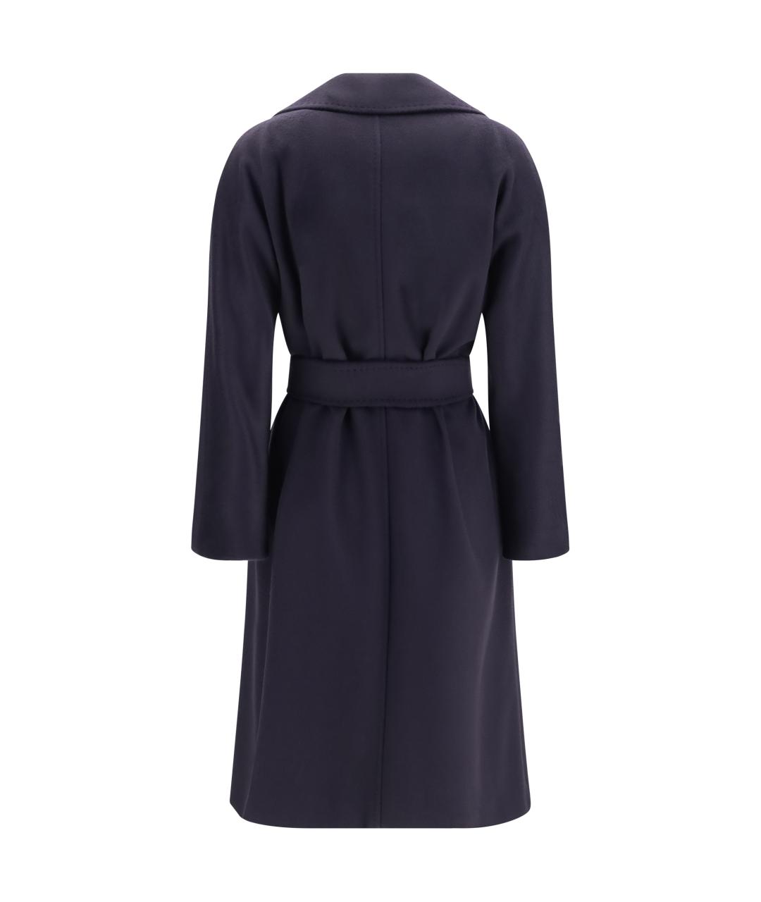 MAX MARA STUDIO Синее шерстяное пальто, фото 2