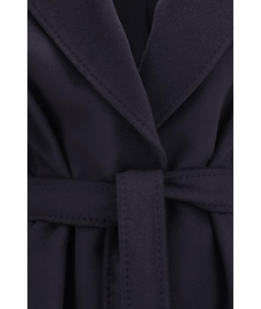 MAX MARA STUDIO Синее шерстяное пальто, фото 3
