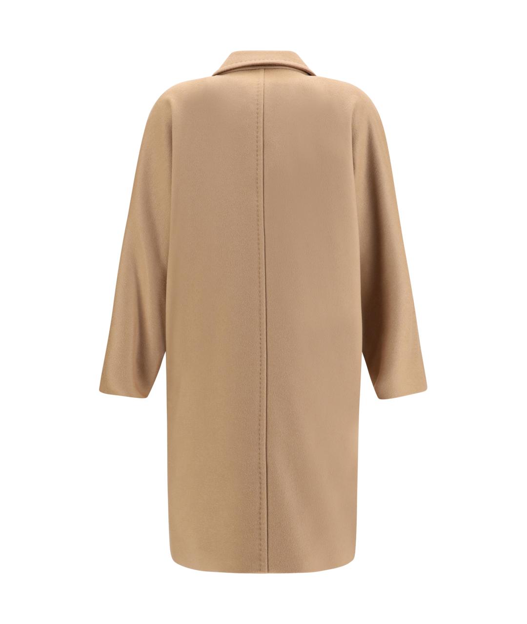 MAX MARA STUDIO Бежевое шерстяное пальто, фото 2