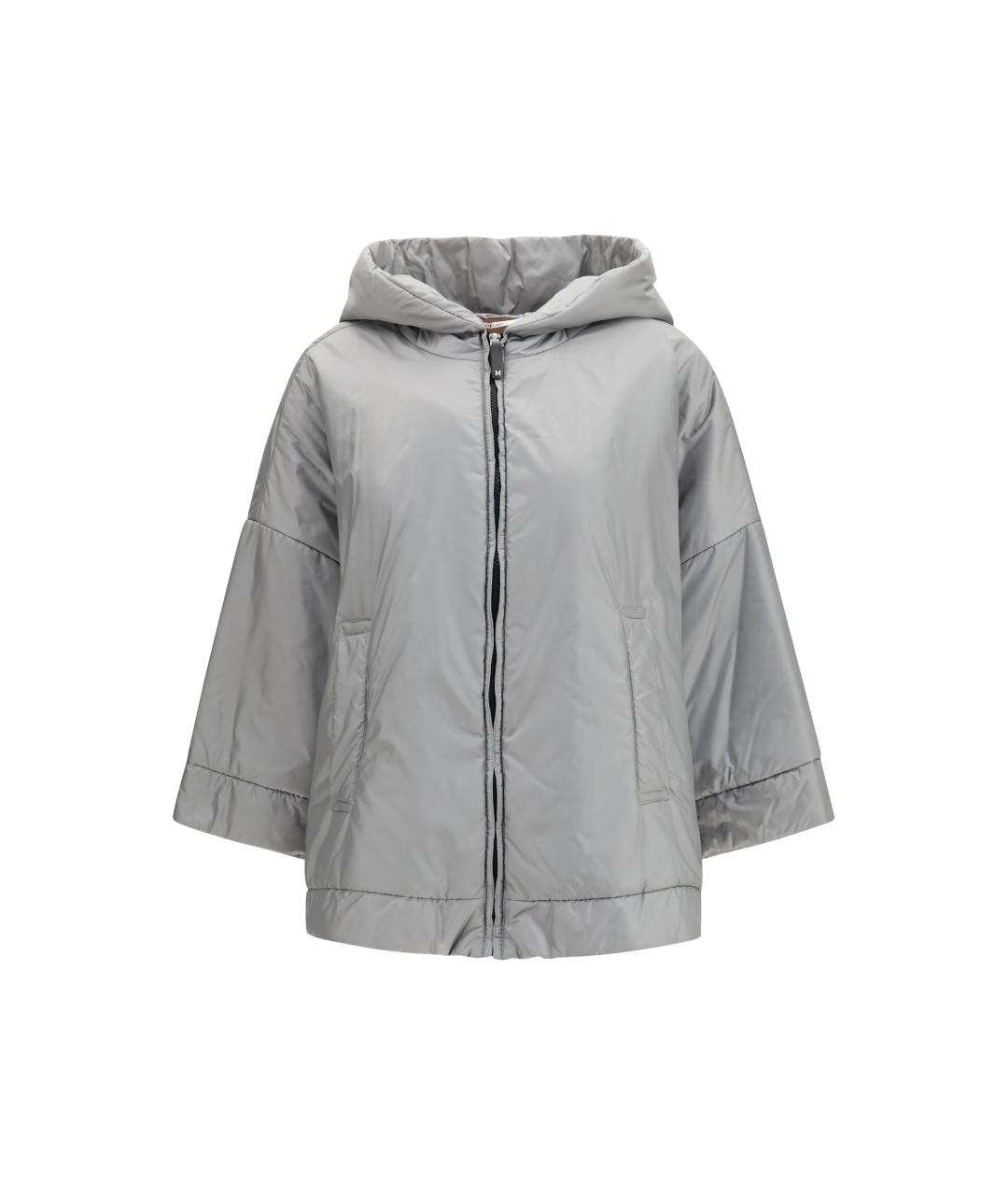 MAX MARA Серая полиэстеровая куртка, фото 1