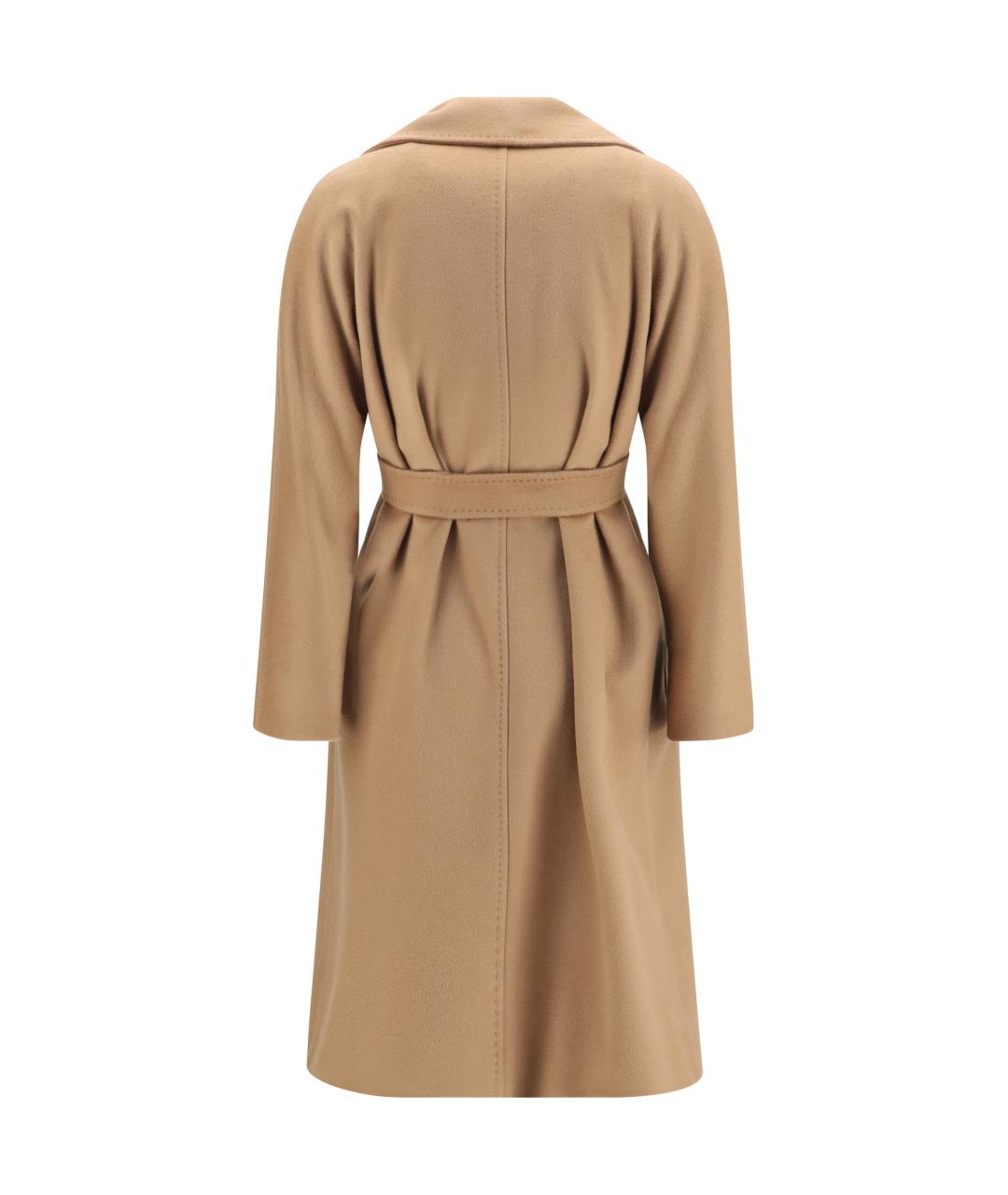 MAX MARA STUDIO Бежевое шерстяное пальто, фото 2