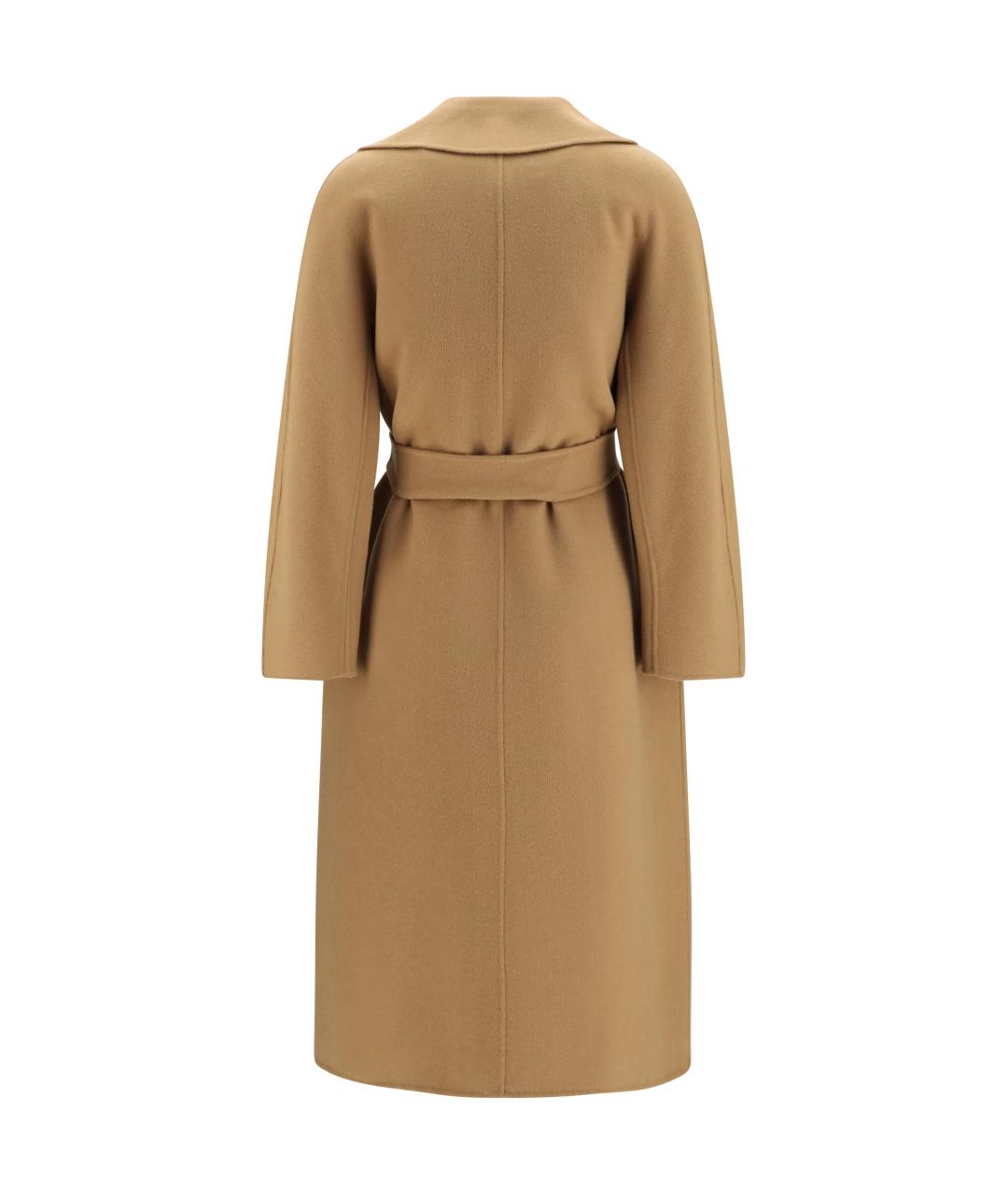 MAX MARA STUDIO Бежевое шерстяное пальто, фото 2