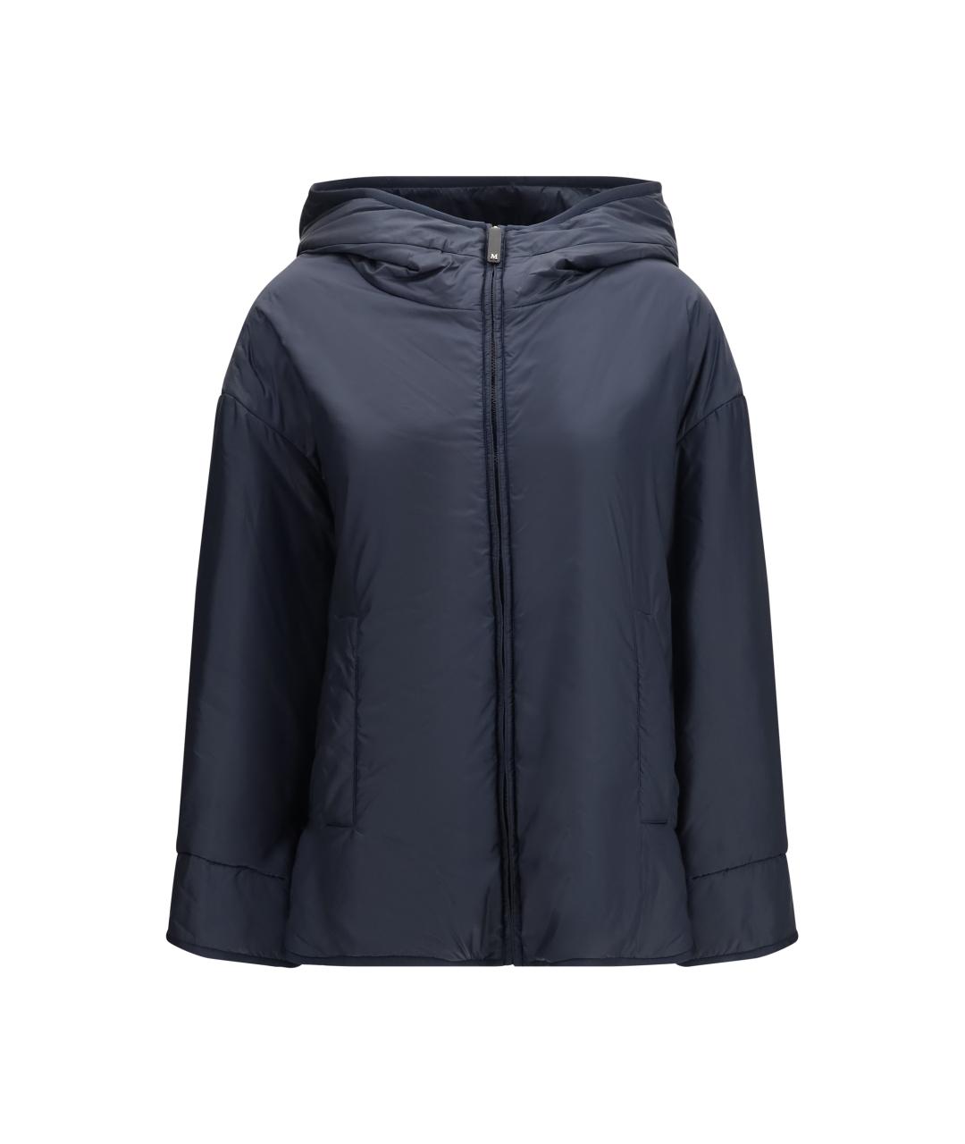 MAX MARA Синяя синтетическая куртка, фото 1