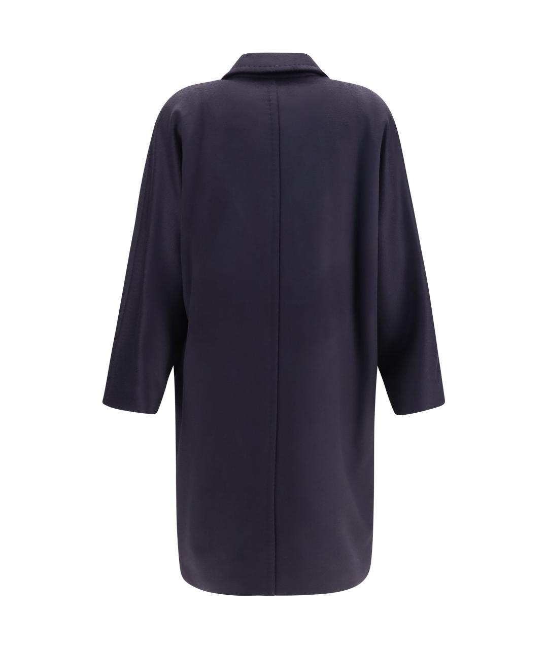 MAX MARA STUDIO Синее шерстяное пальто, фото 2