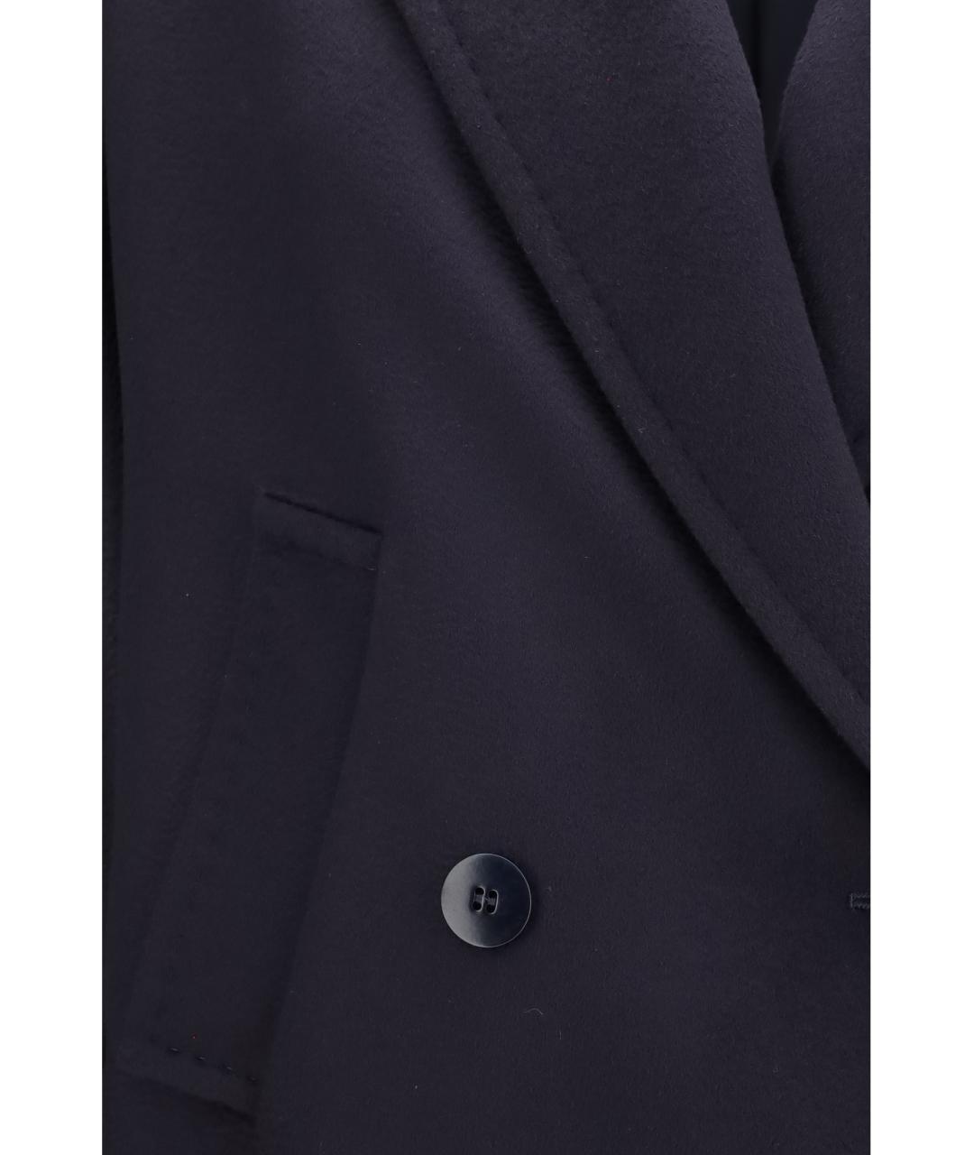 MAX MARA STUDIO Синее шерстяное пальто, фото 3