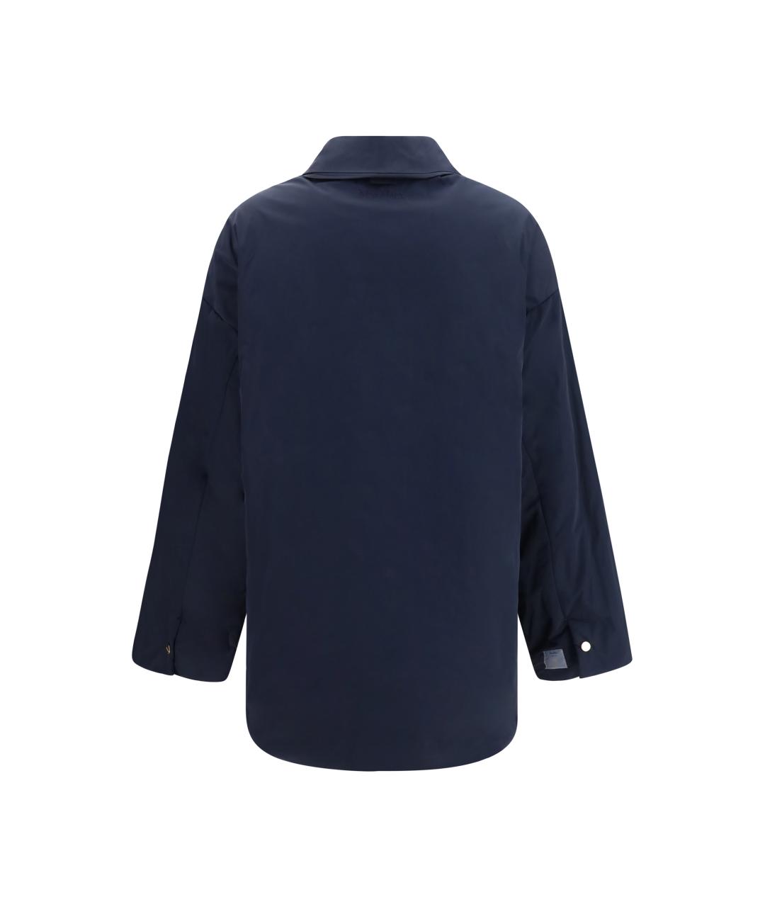 MAX MARA Синяя синтетическая куртка, фото 2