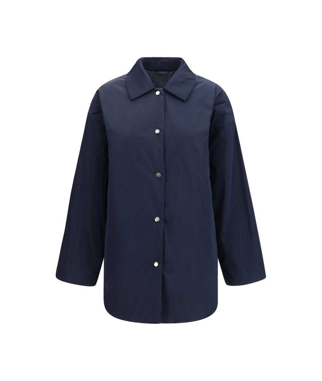 MAX MARA Синяя синтетическая куртка, фото 1