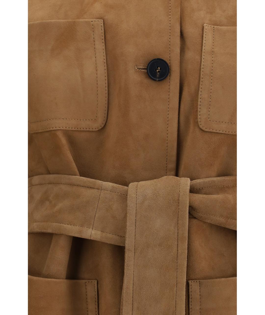 MAX MARA STUDIO Бежевая вискозная куртка, фото 3
