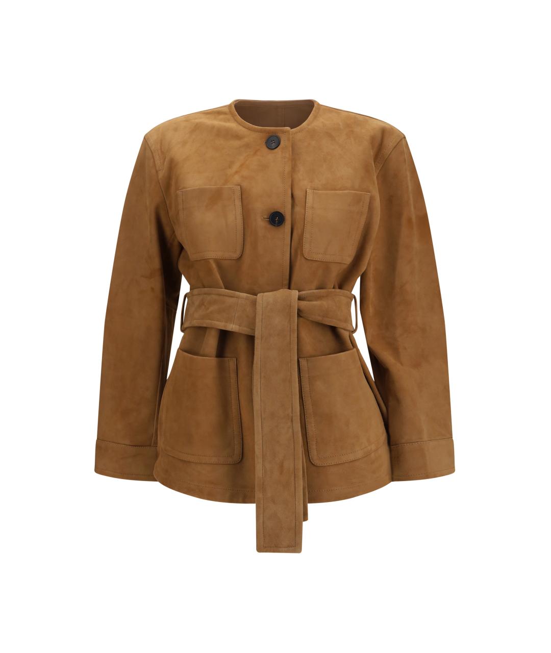 MAX MARA STUDIO Бежевая вискозная куртка, фото 1