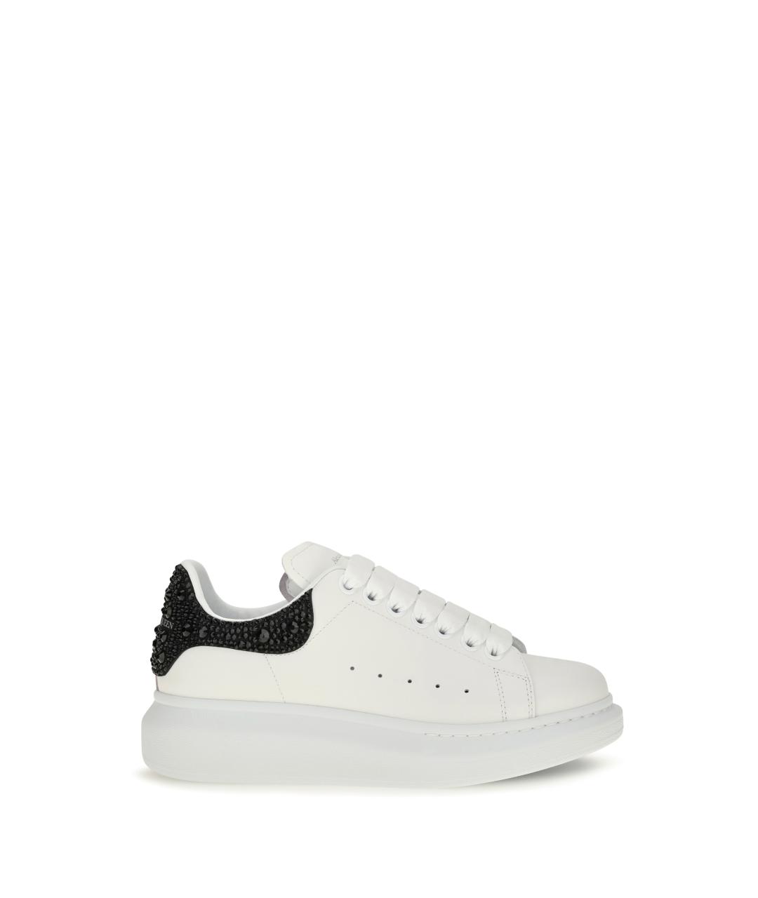 ALEXANDER MCQUEEN Белые кожаные кроссовки, фото 1