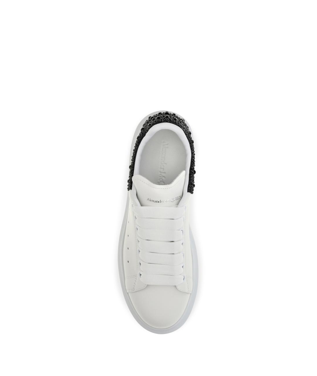 ALEXANDER MCQUEEN Белые кожаные кроссовки, фото 4