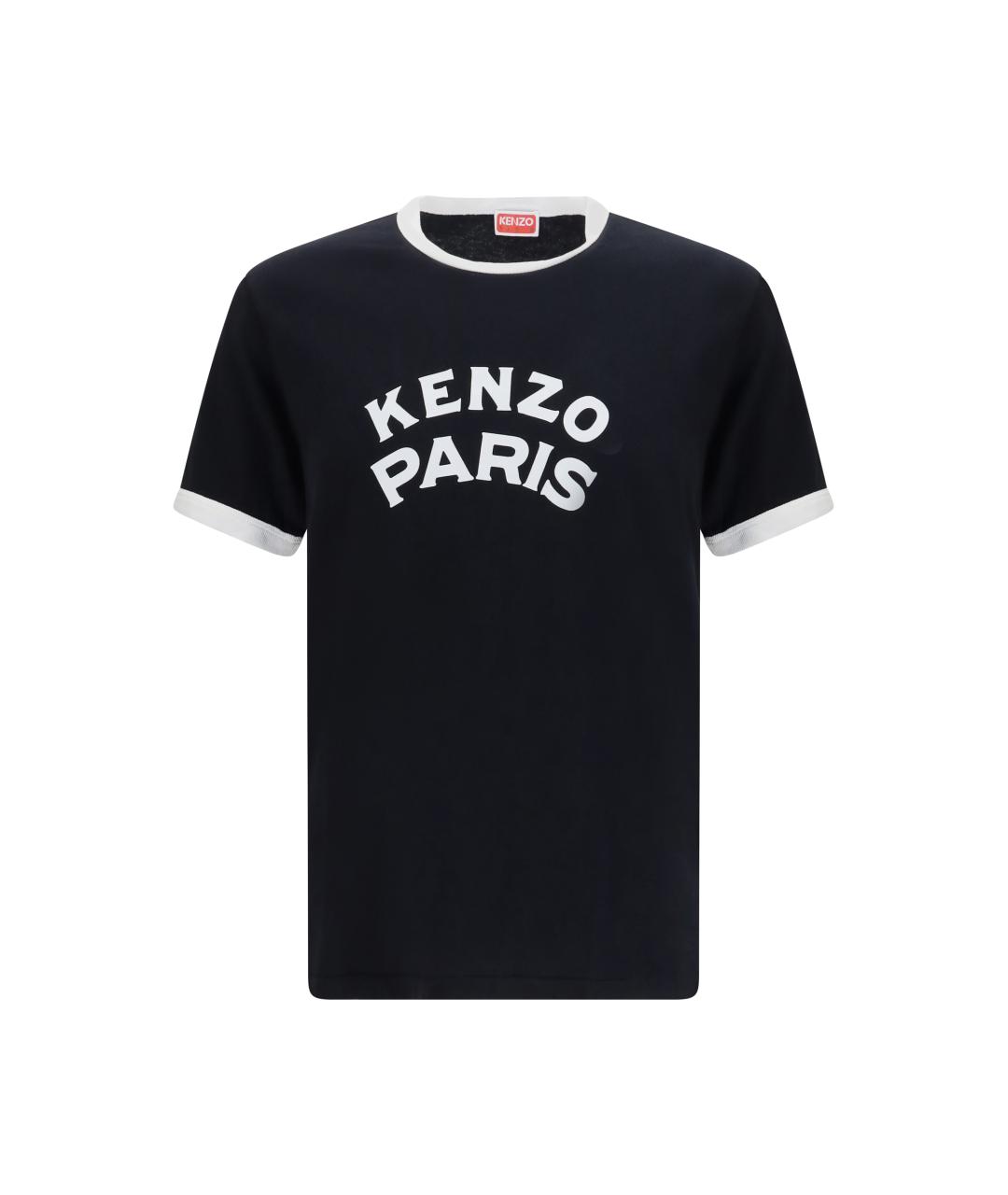 KENZO Черная хлопковая футболка, фото 1