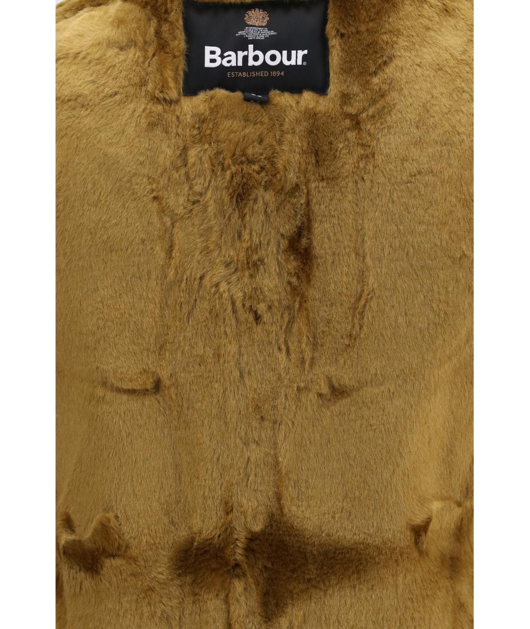 BARBOUR Коричневый синтетический жилет, фото 6