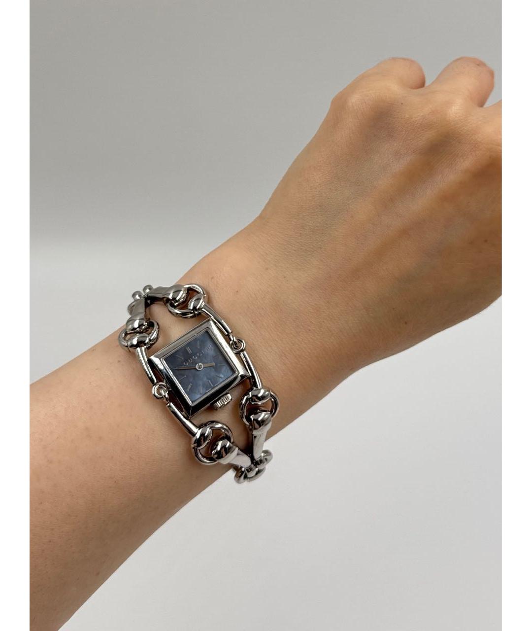 GUCCI Серебряные часы, фото 8