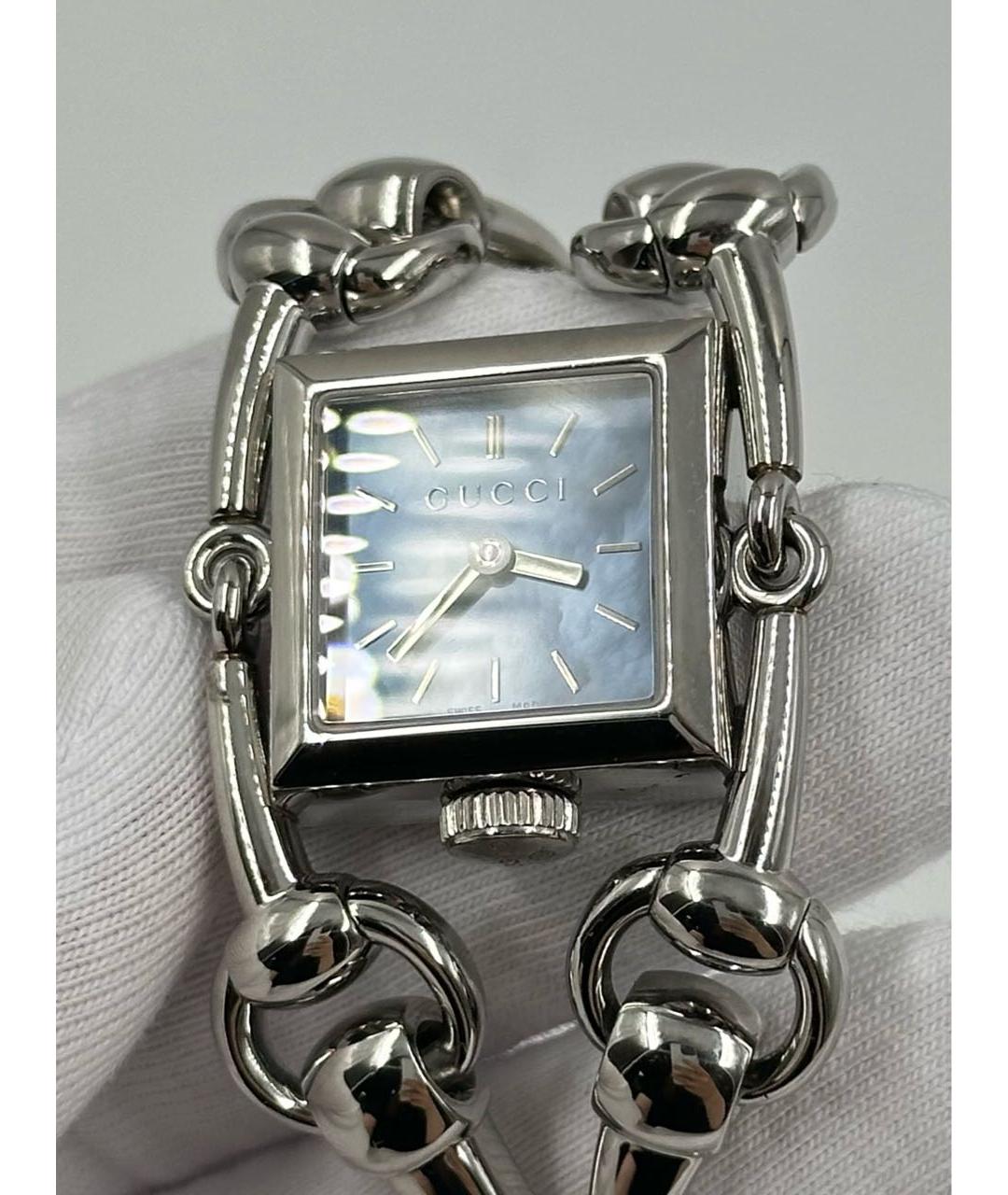 GUCCI Серебряные часы, фото 2