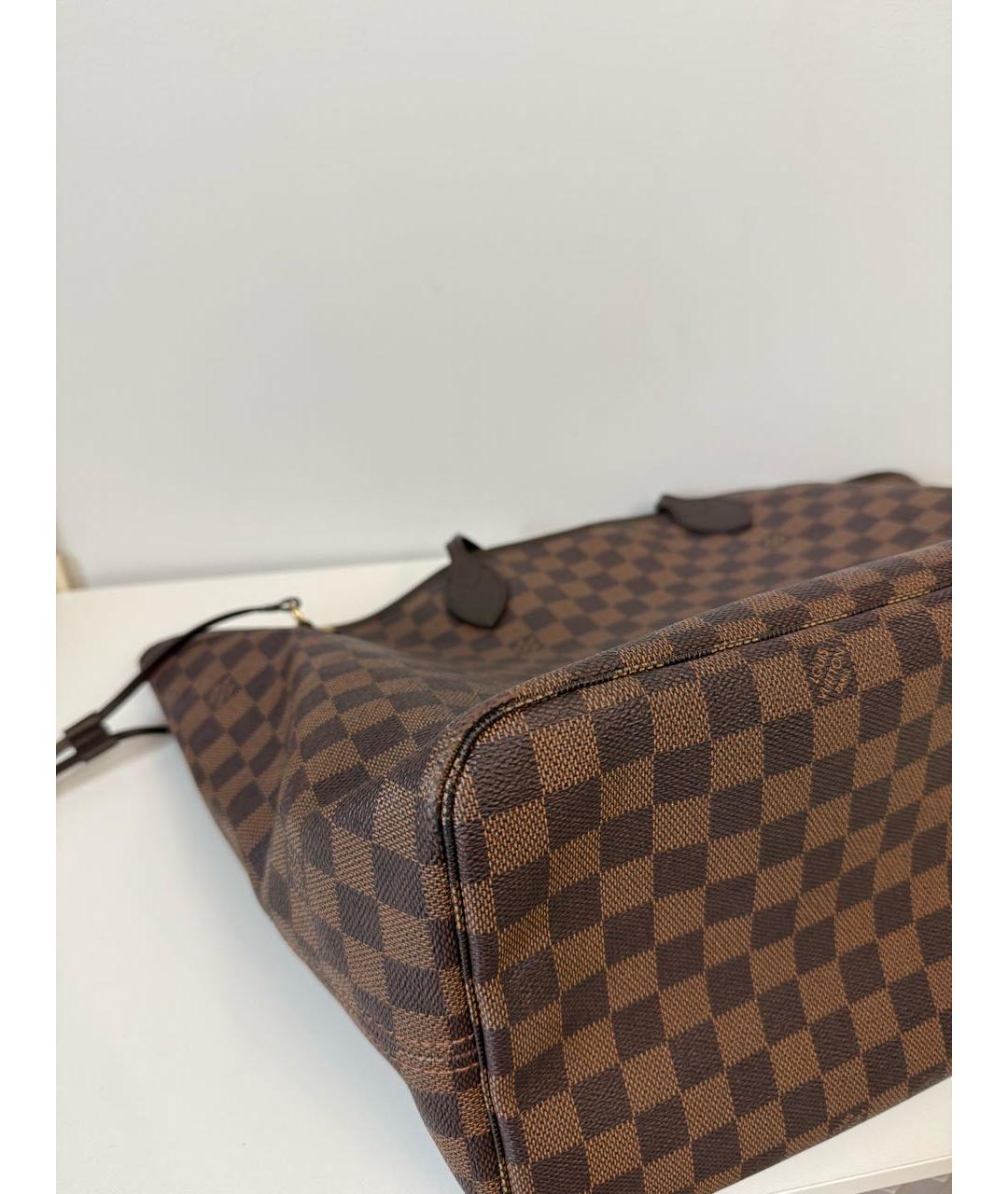 LOUIS VUITTON Коричневая канва сумка тоут, фото 6