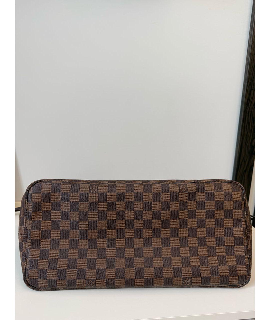 LOUIS VUITTON Коричневая канва сумка тоут, фото 5