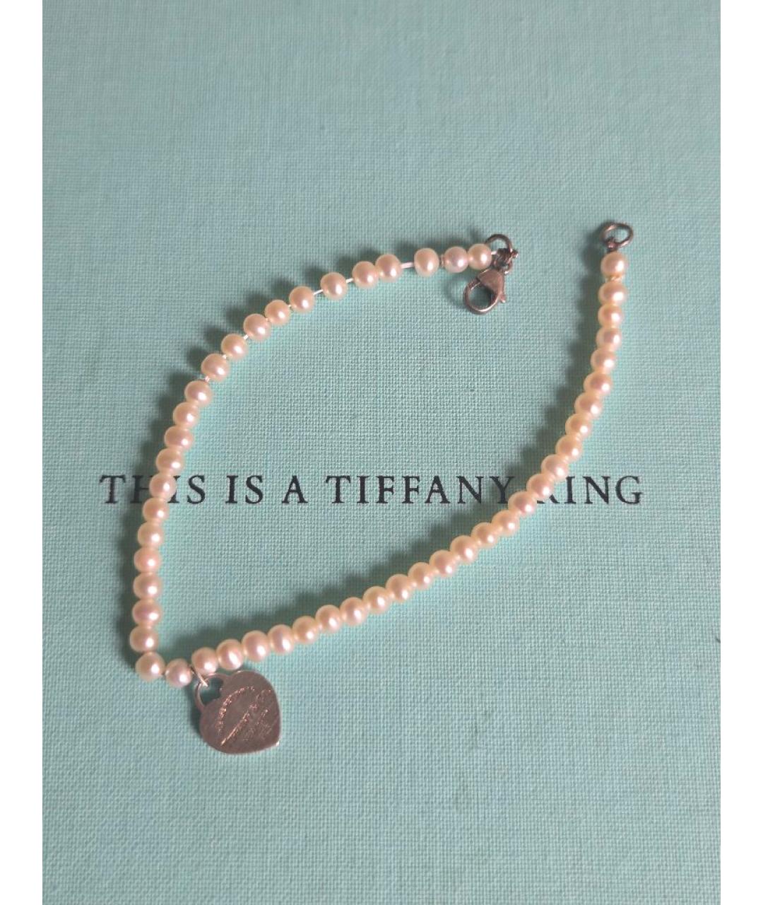TIFFANY&CO Бежевый серебряный браслет, фото 7