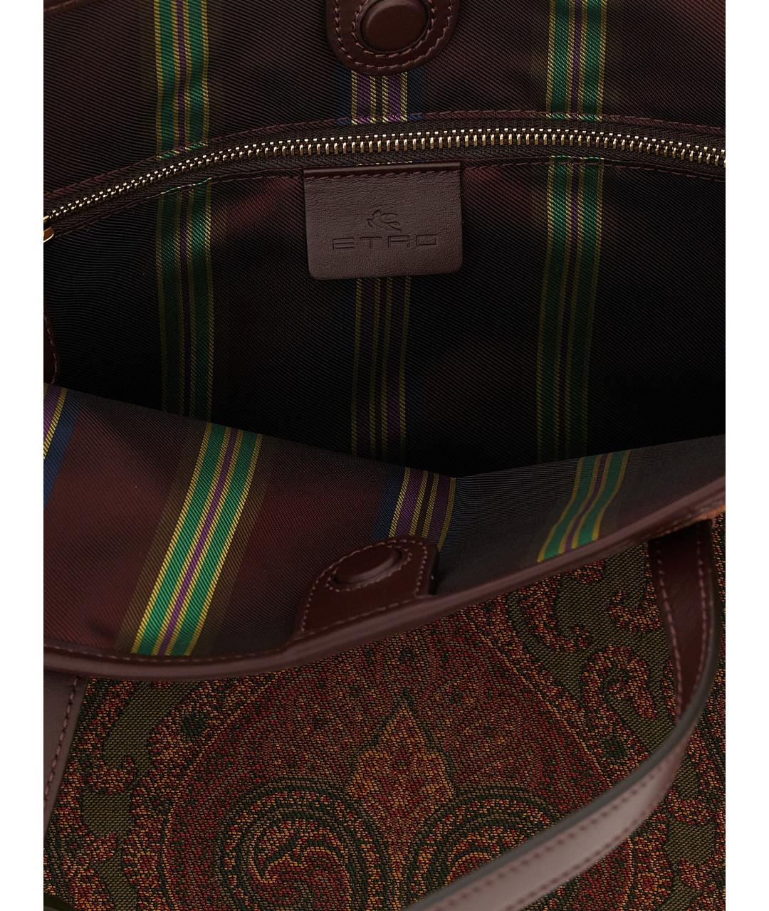 ETRO Мульти жаккардовая сумка тоут, фото 4