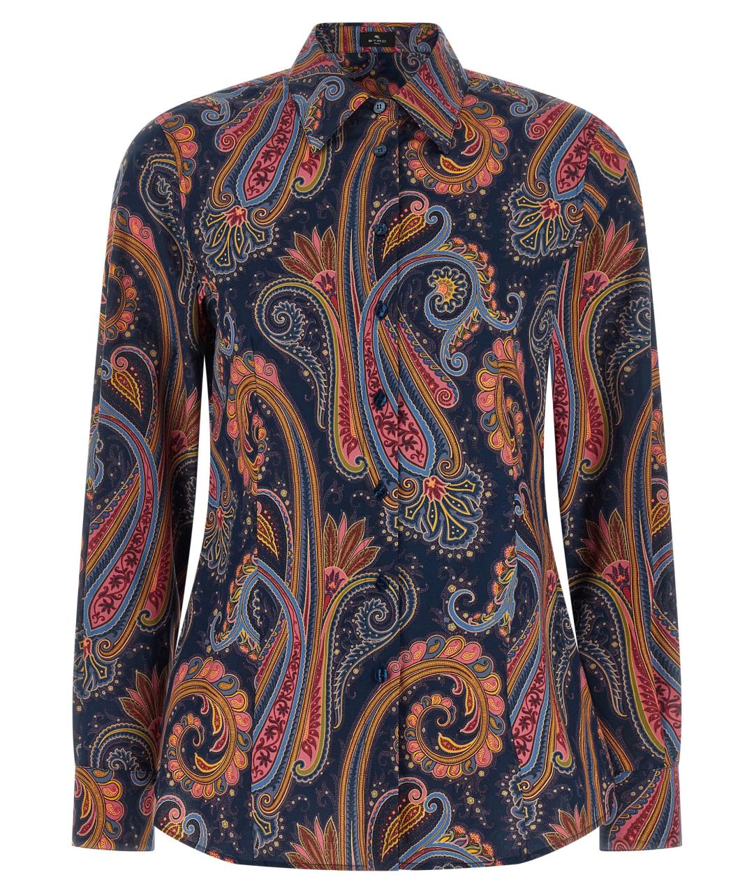 ETRO Синяя хлопковая рубашка, фото 1