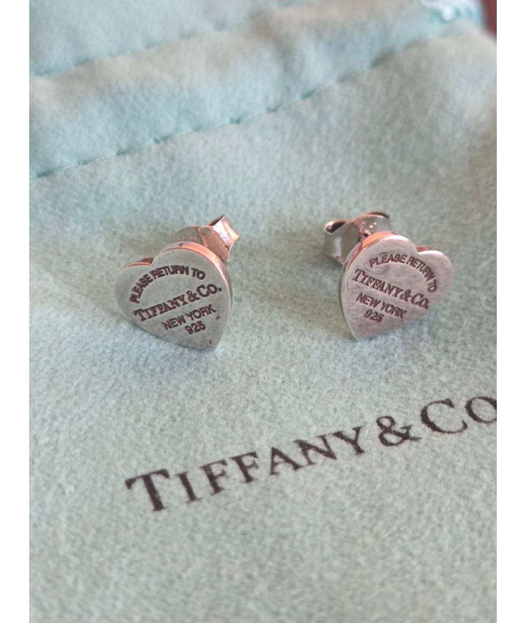 TIFFANY&CO Серебряные серебряные серьги, фото 6