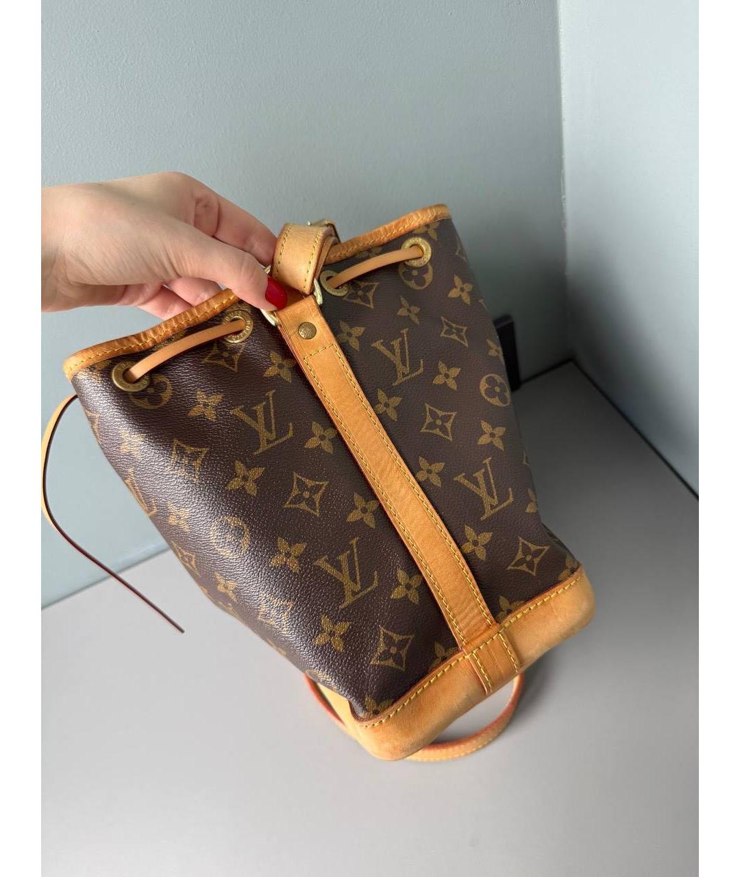 LOUIS VUITTON Коричневая канва сумка через плечо, фото 3
