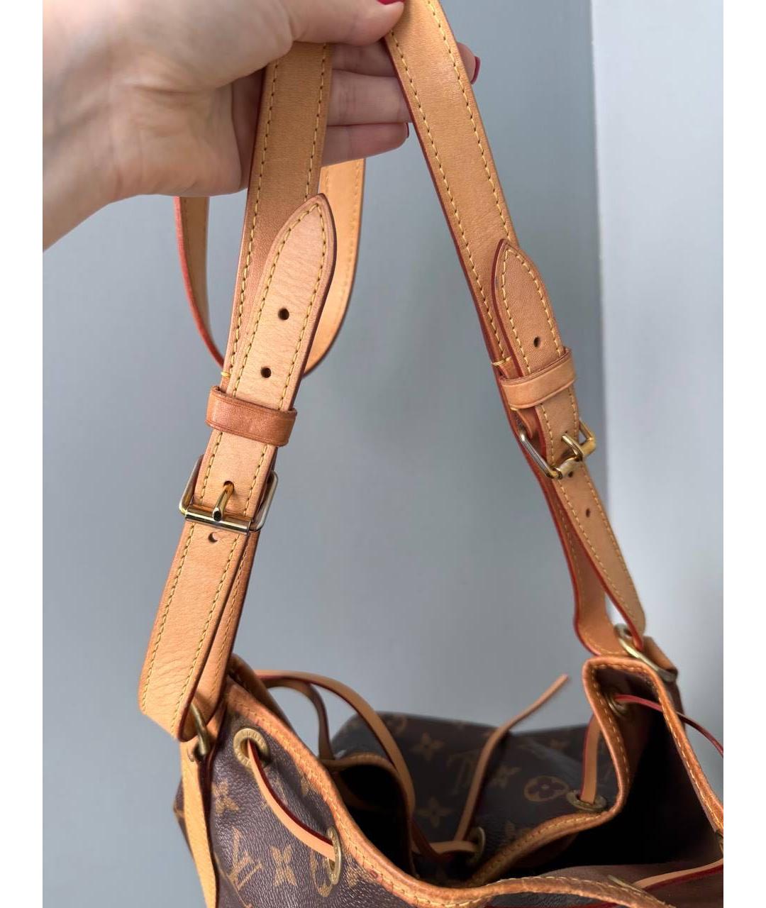 LOUIS VUITTON Коричневая канва сумка через плечо, фото 6