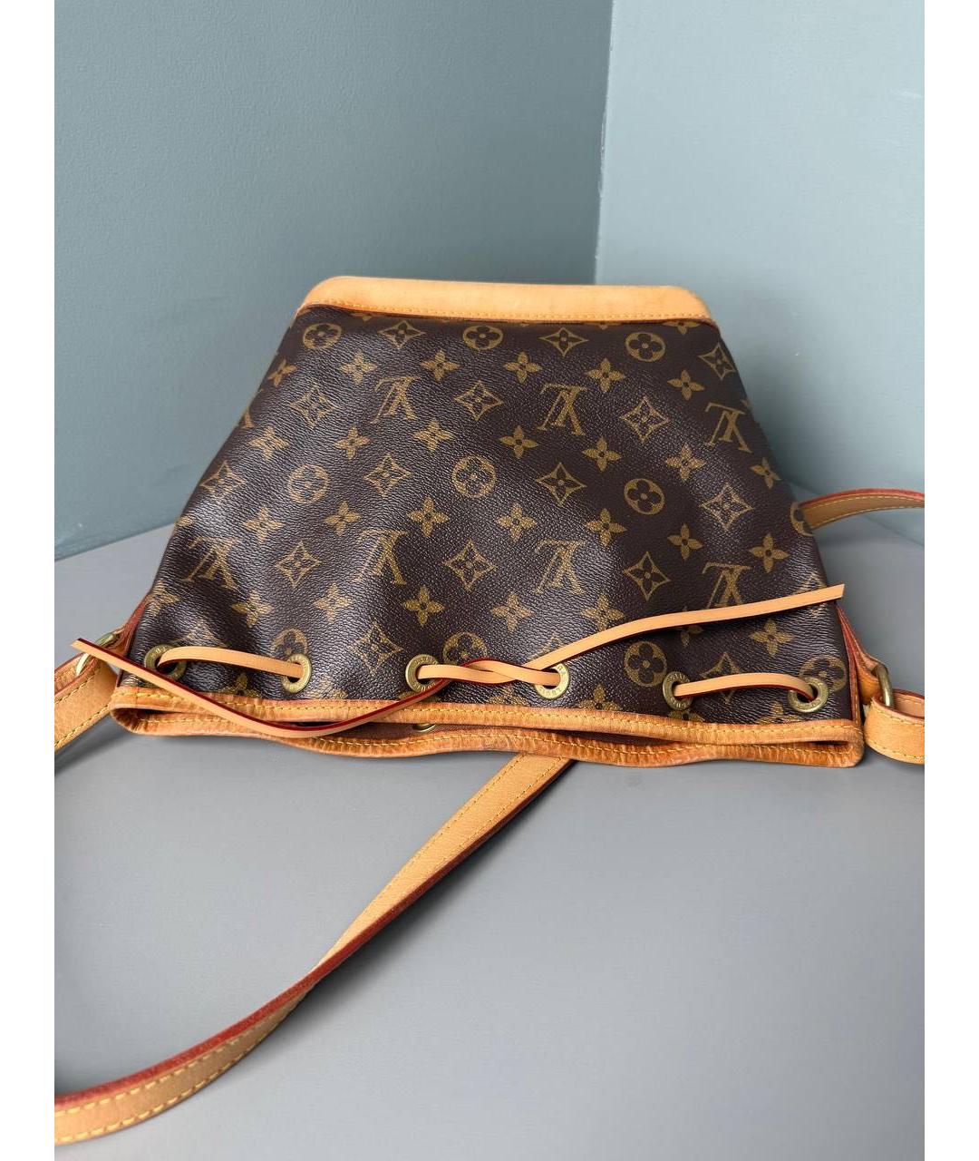 LOUIS VUITTON Коричневая канва сумка через плечо, фото 7