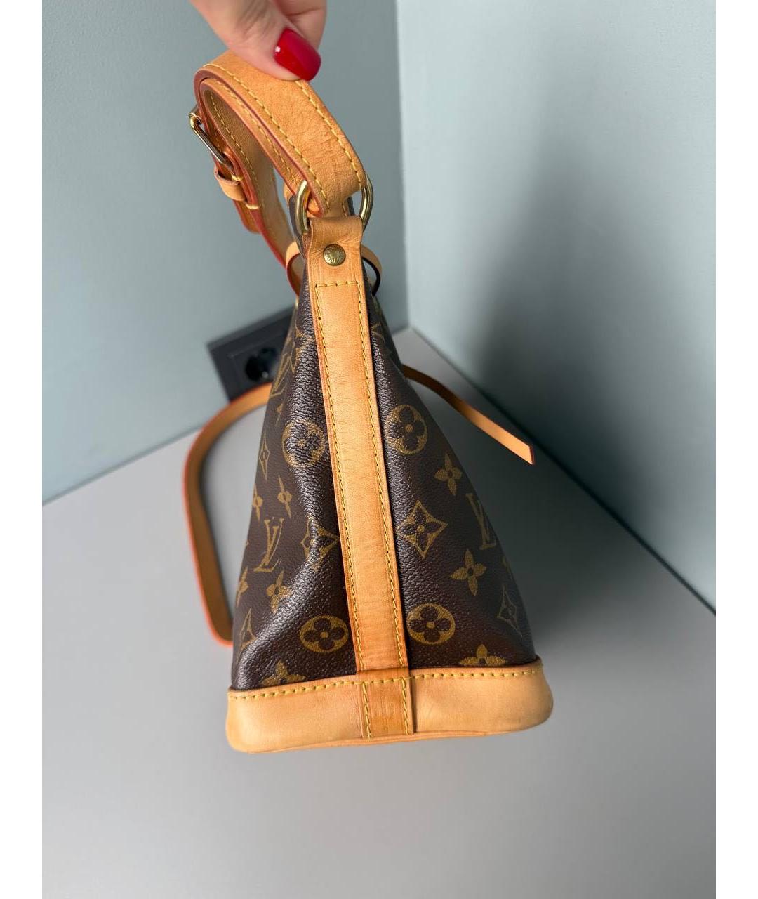LOUIS VUITTON Коричневая канва сумка через плечо, фото 8