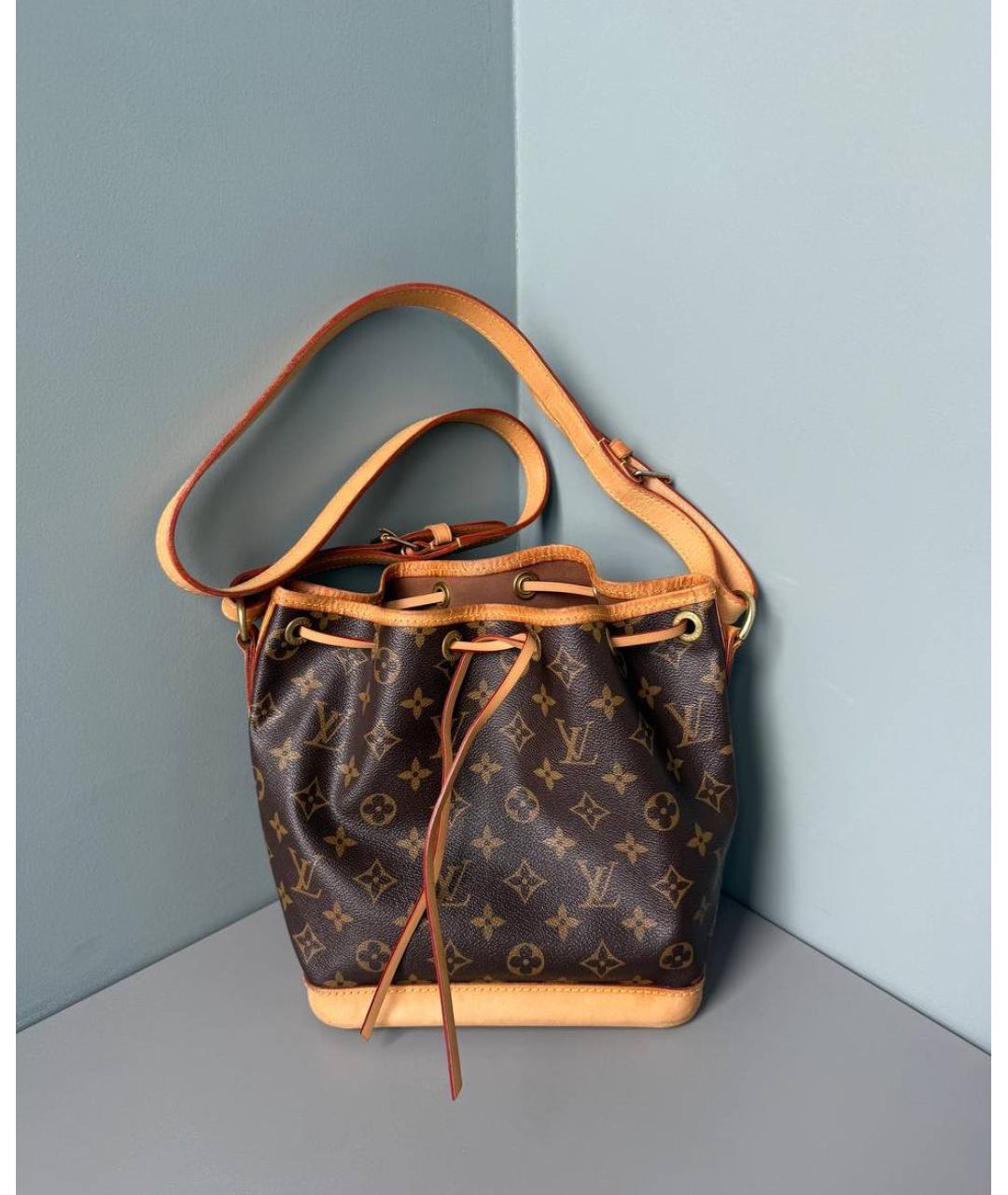 LOUIS VUITTON Коричневая канва сумка через плечо, фото 9