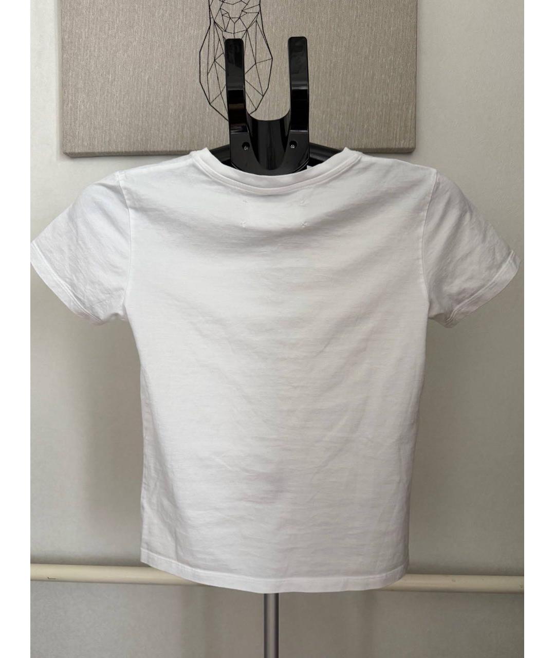 MAISON MARGIELA Белая хлопковая футболка, фото 2