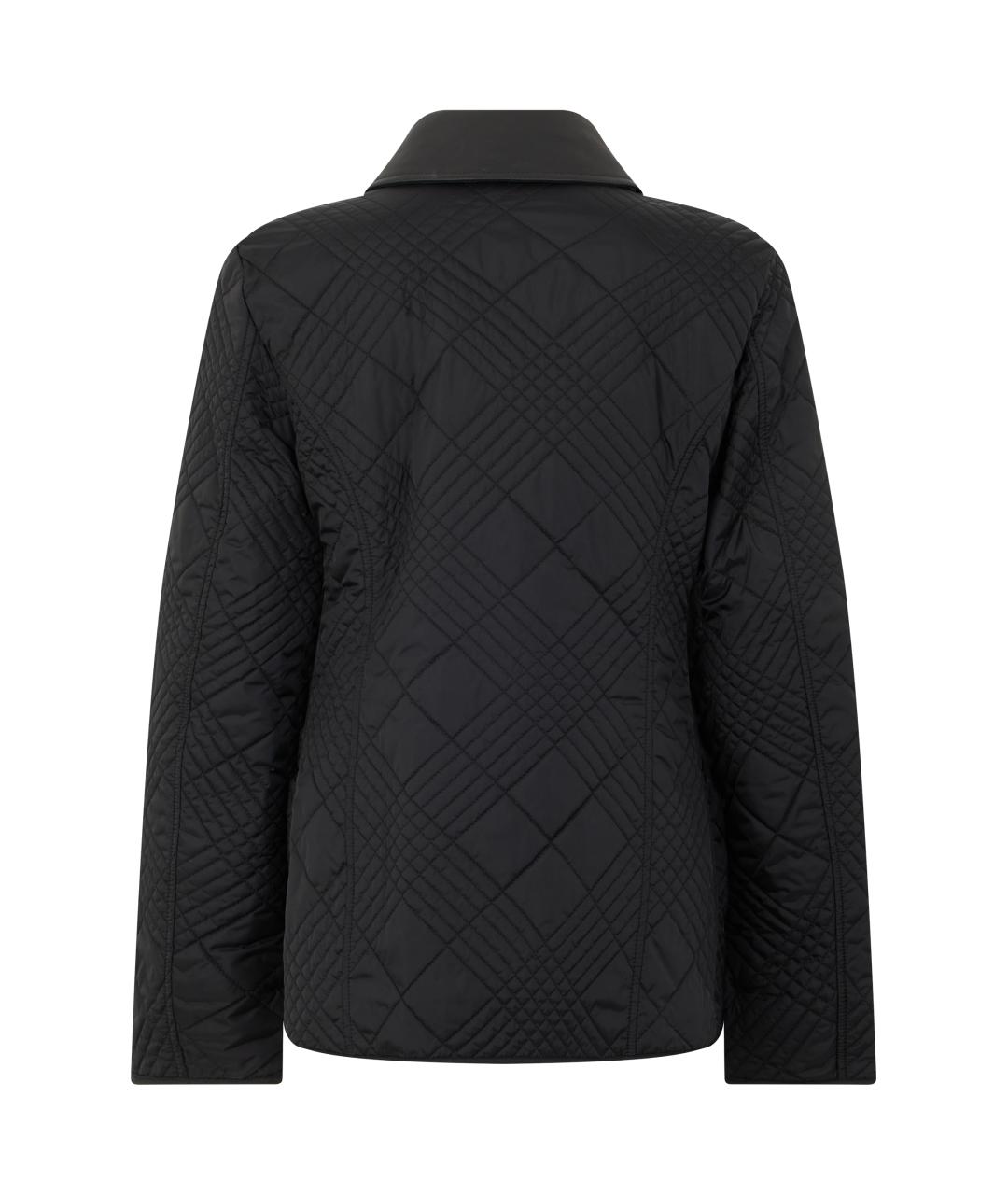 BURBERRY Черная полиамидовая куртка, фото 2