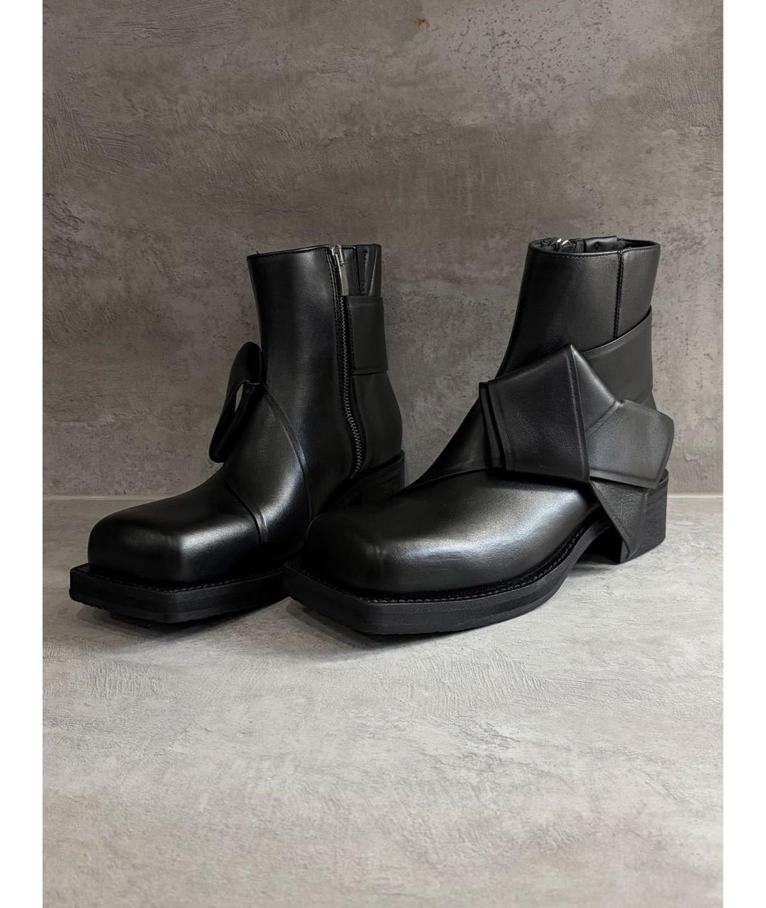 ACNE STUDIOS Черные кожаные ботинки, фото 3