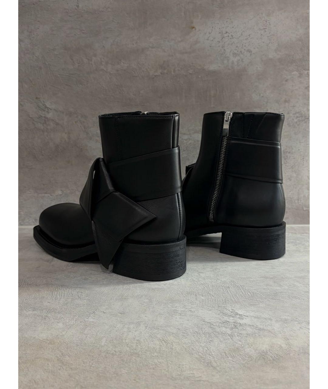 ACNE STUDIOS Черные кожаные ботинки, фото 6