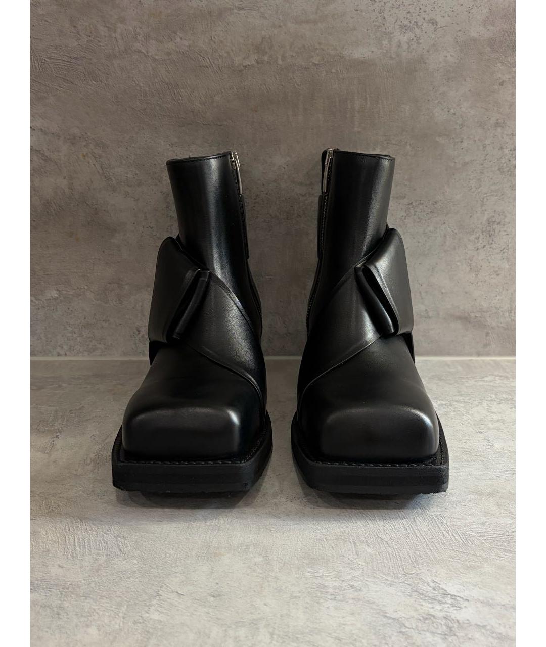 ACNE STUDIOS Черные кожаные ботинки, фото 5